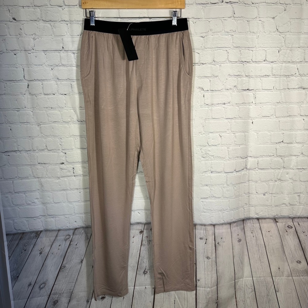 Alphalete Mens Lounge Jogger‎ Pants Taupe Mauve AL22-2178 Size M
